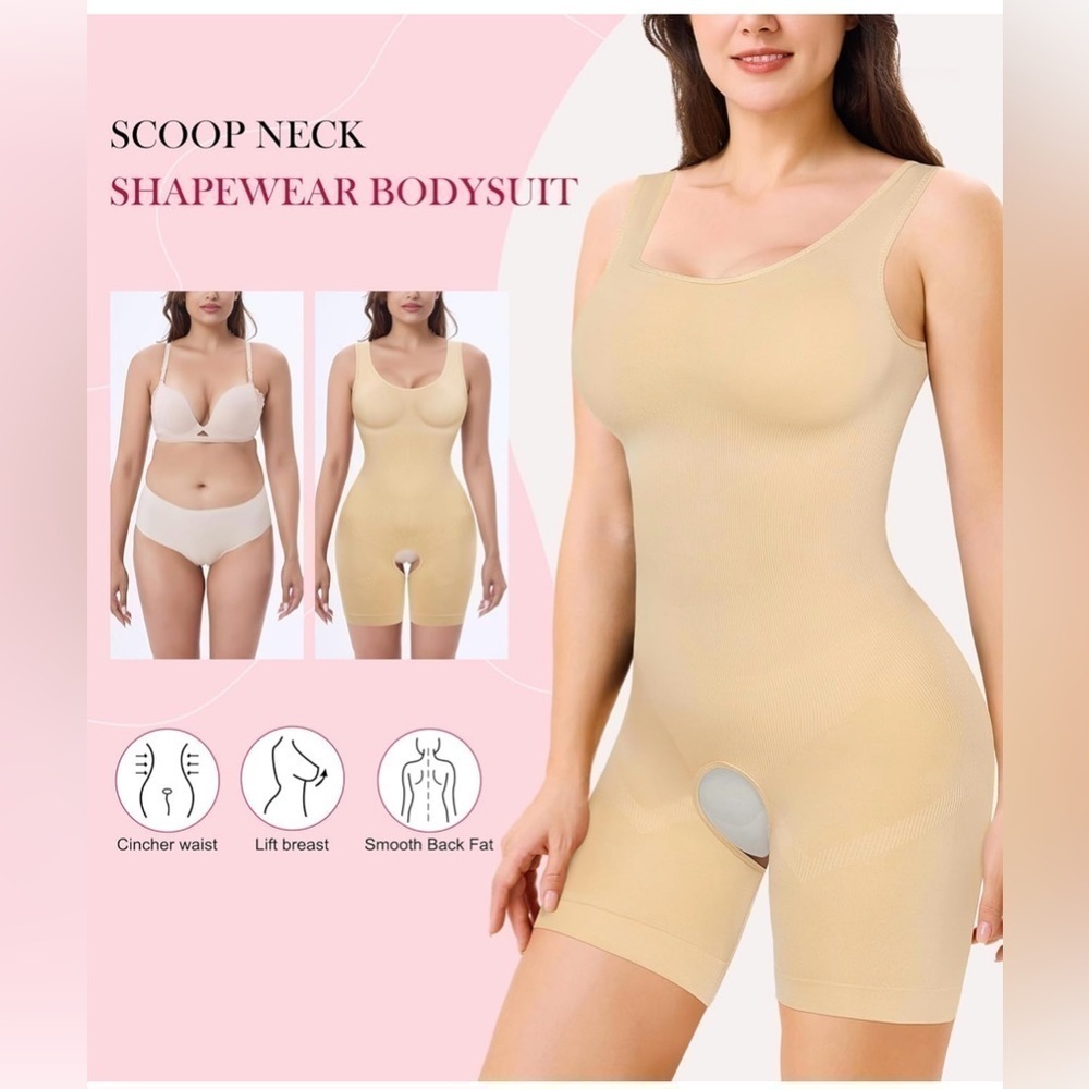 Scoop neck tank body shaper size M/L - Picture 4 of 5